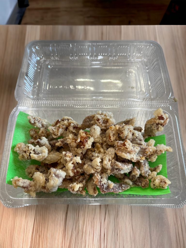 砂肝のえんがわから揚げ