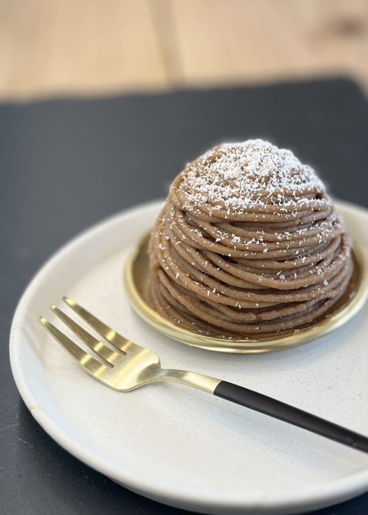 アレルギー対応のモンブラン