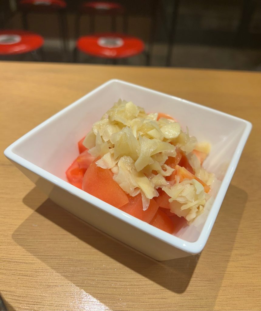 ガリとスライストマト