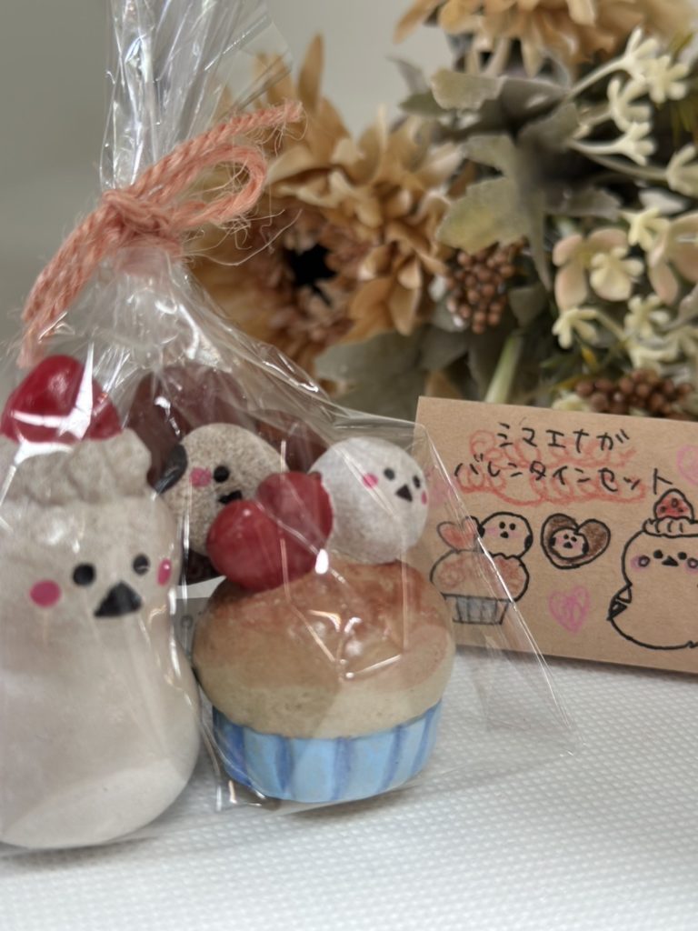 かわいいハンドメイド作品に囲まれて