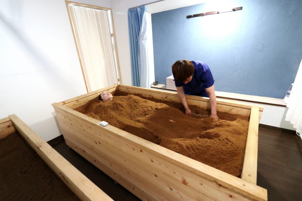 米ぬか酵素温浴の風景