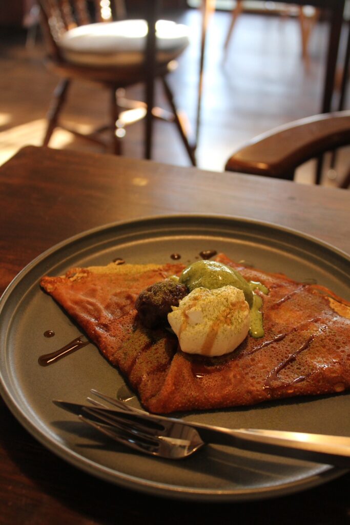 抹茶バニラクレープ