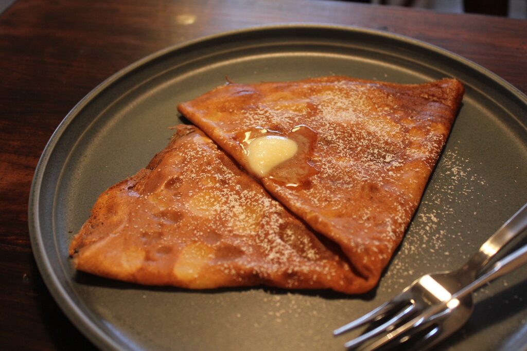 王道の「シュガーバタークレープ」