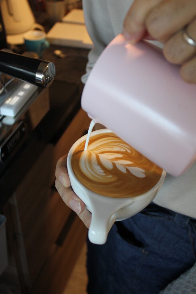 ミルクにこだわったラテ