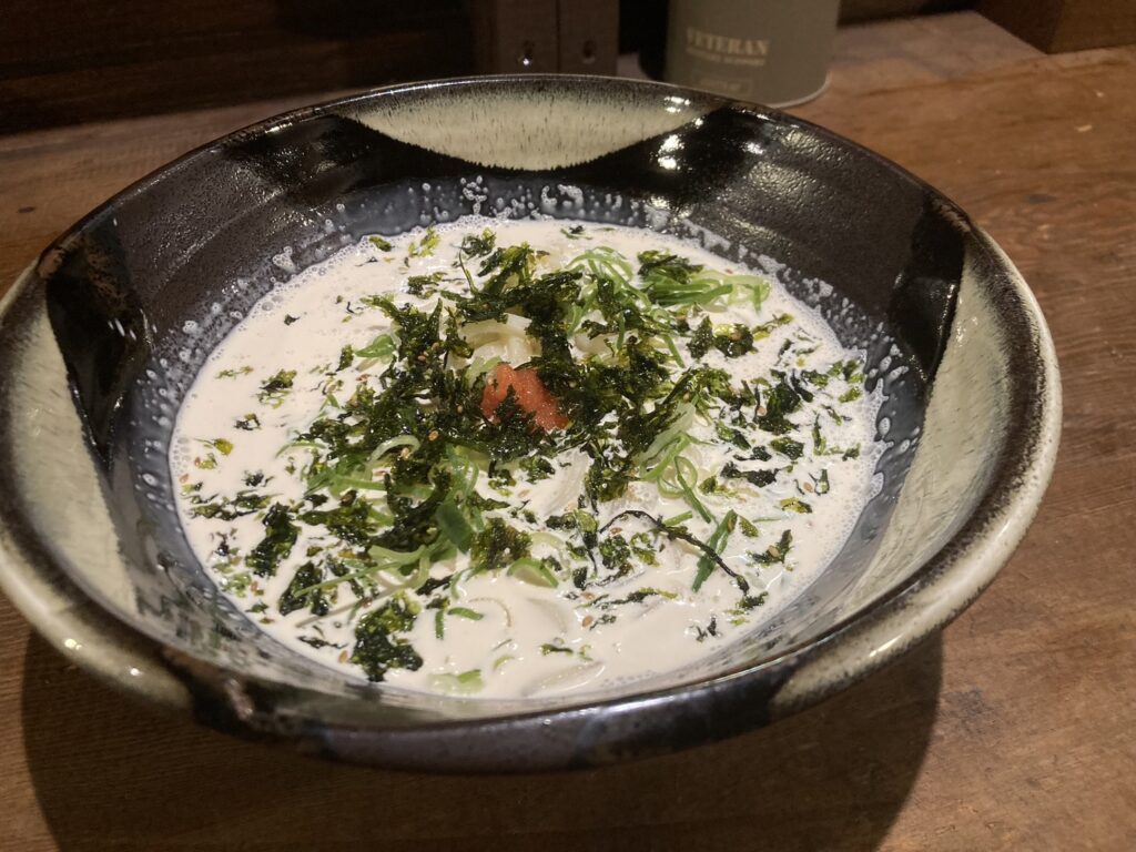 明太クリームうどん