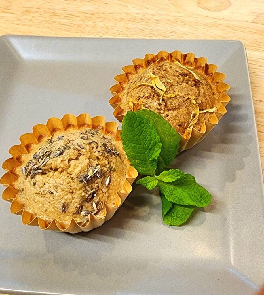 デザートセットのカップケーキ