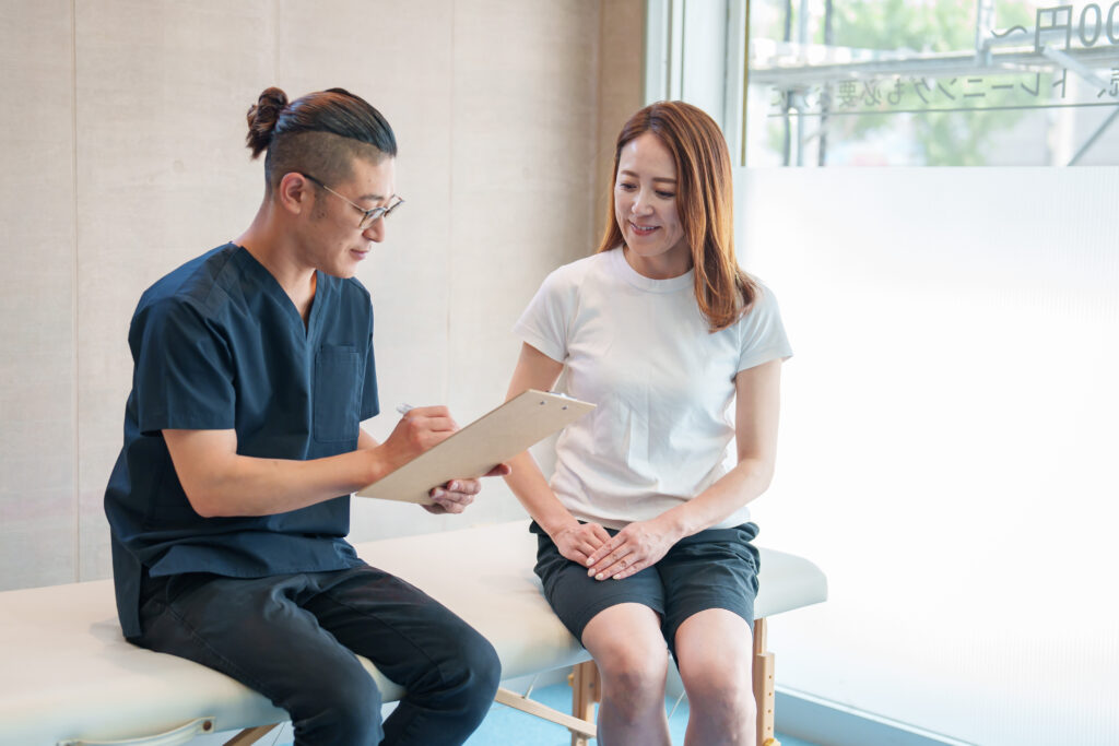 施術前のヒアリング