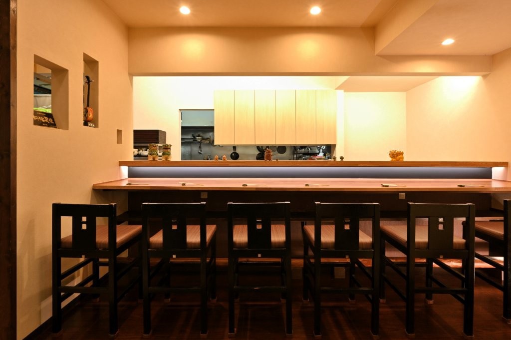 和風ダイニング 連のカウンター席