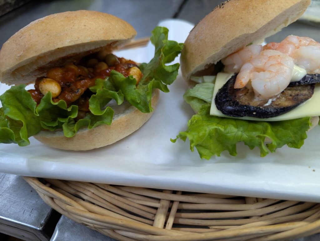 ベーグルサンド