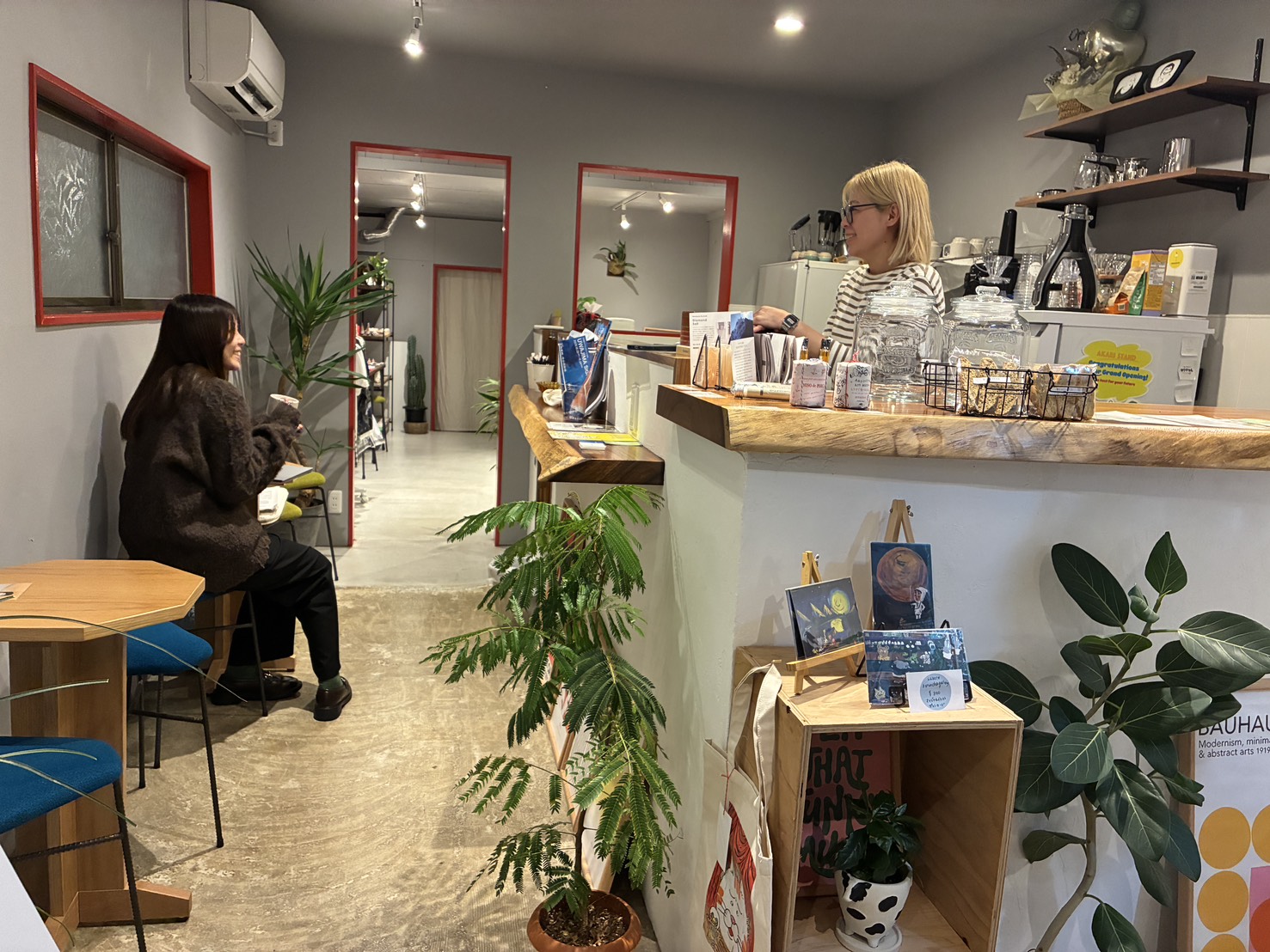 あかりスタンドの内装