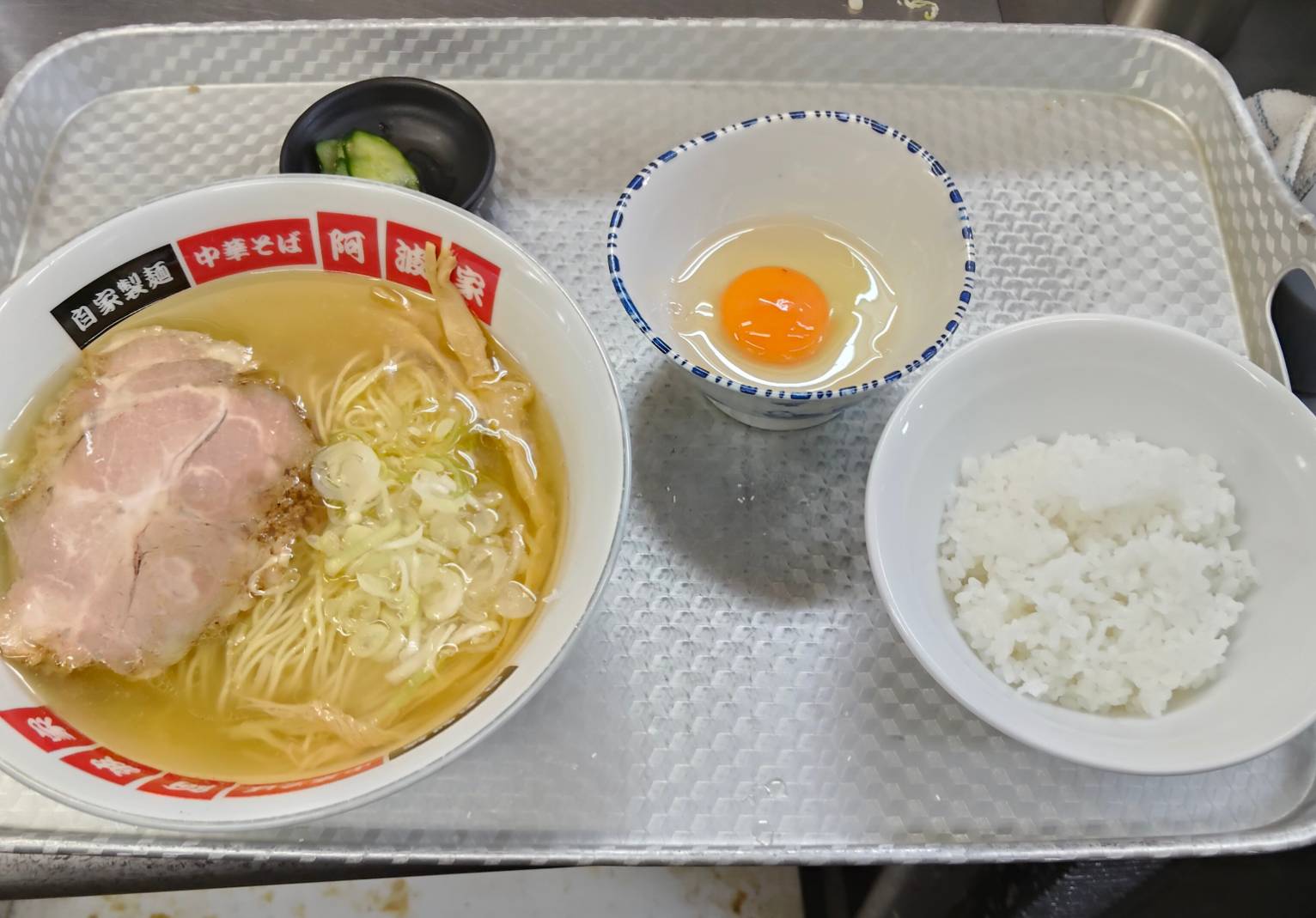 塩ラーメンBセット（たまごかけご飯）